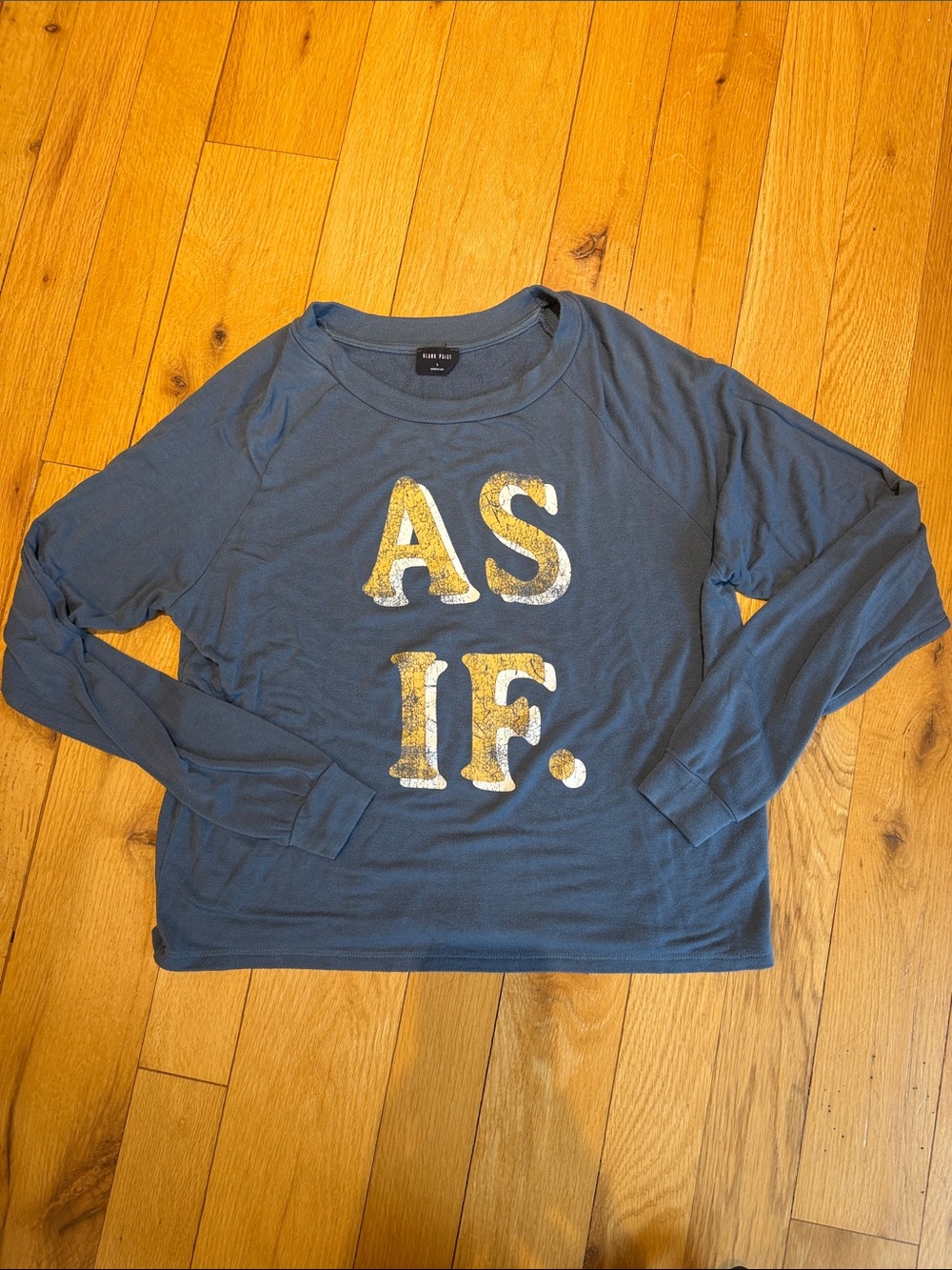 Blank Paige Women’s 'AS IF.' Graphic Sweatshirt Size Small - C51-042